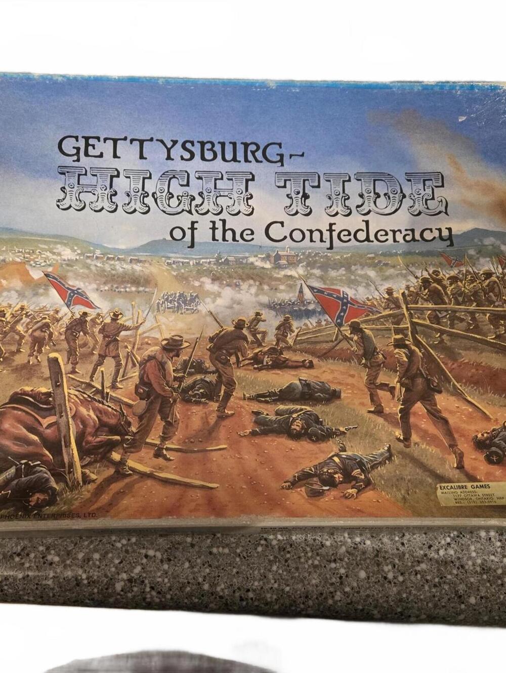Gettysburg - High Tide of the Confederacy / Vintage Board Game / Unpunched
